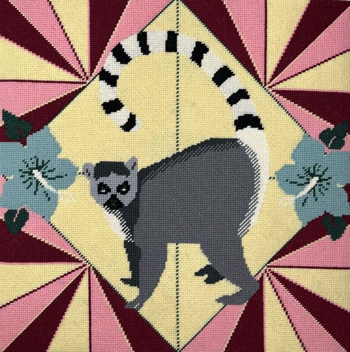Lemur - Vibrant Colourway - Needlepoint / Tapestry Kits
