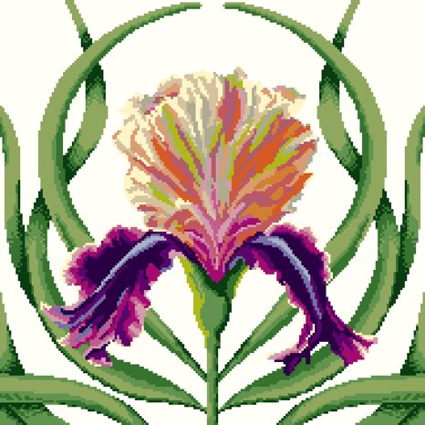 Iris-istible - Cream - Needlepoint / Tapestry Kits
