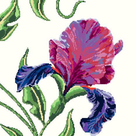 Iris My Case - Cream - Needlepoint / Tapestry Kits