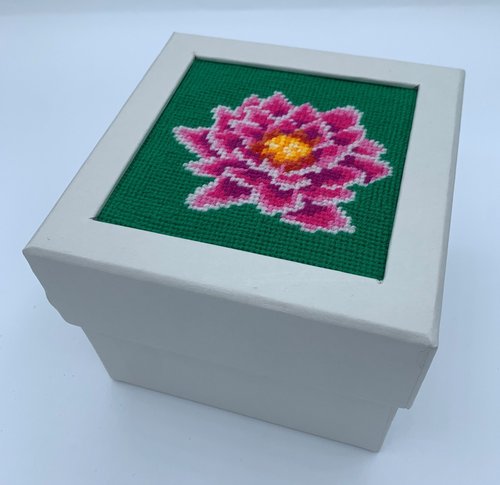 Waterlily Small Parchment Box - Stitch Your Own Boxes Kit