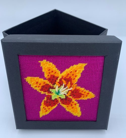 Tigerlily Small Black Box -  Stitch Your Own Boxes Kit