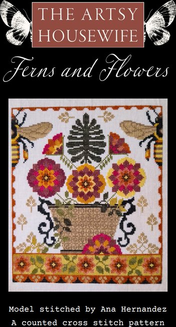 Ferns and Flowers - Cross Stitch Pattern