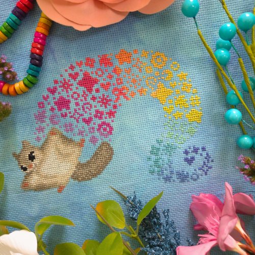 Flying Squirrel - Cross Stitch Pattern