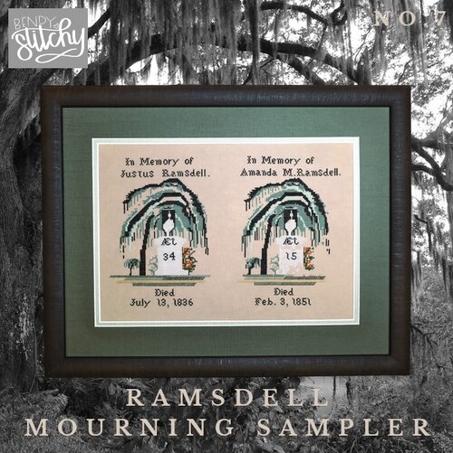 Ramsdell Mourning Sampler - Cross Stitch Pattern