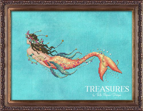 Treasures: Mermaid Coraline - Cross Stitch Pattern