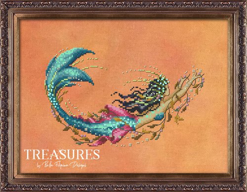 Treasures: Mermaid Kelpie - Cross Stitch Pattern