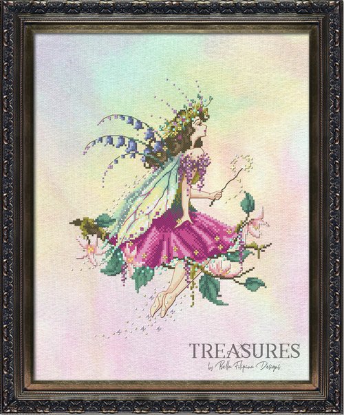 Treasures: Cottage Garden Sprite - Cross Stitch Pattern