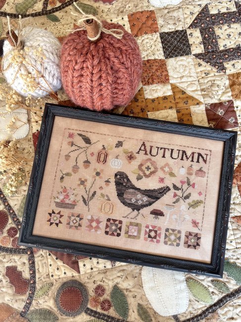Autumn Blackbird - Cross Stitch Pattern