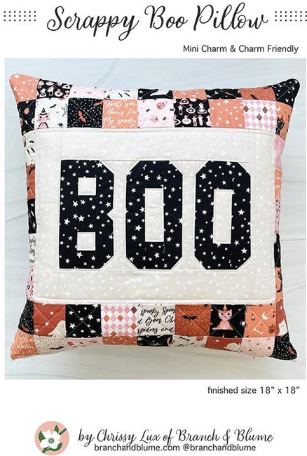 Scrappy Boo Pillow - Halloween Quilt Pattern