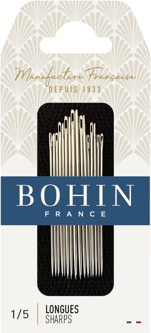 Bohin Ordinary Sewing Needles - Assorted Sizes 1/5