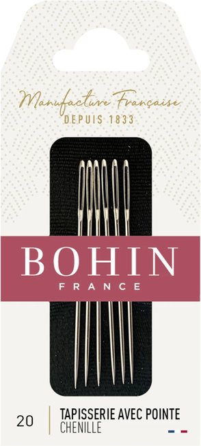 Bohin Embroidery Big Eye Needles - Size 20