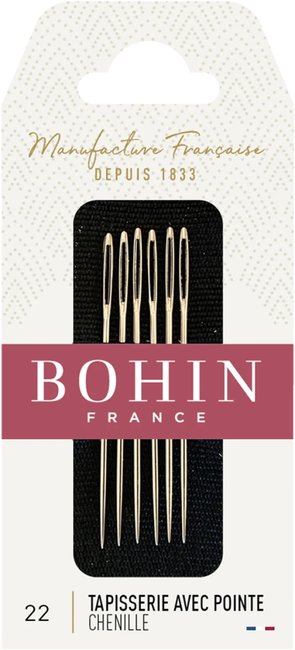 Bohin Embroidery Big Eye Needles - Size 22
