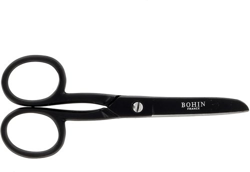 Bohin Flat Blade Epoxy Scissors 4.5" - Black
