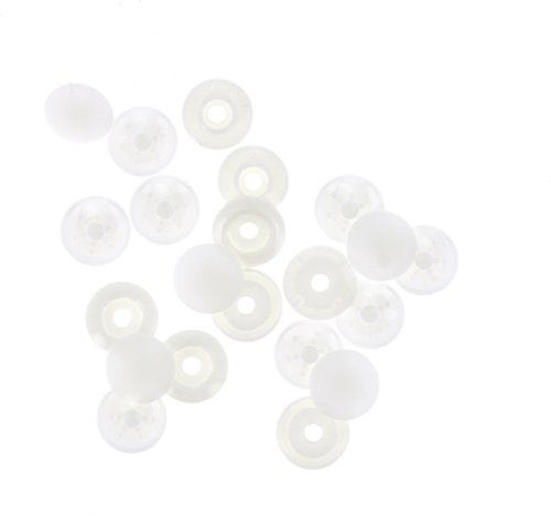 Finger Snap Buttons 9mm - White 8 ct. 