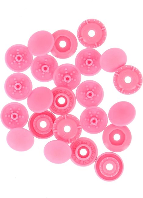 Finger Snap Buttons 9mm - Pink 8 ct. 