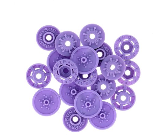 Finger Snap Buttons 13mm - Mauve 8 ct. 