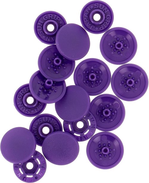 Finger Snap Buttons 13mm - Purple 8 ct. 