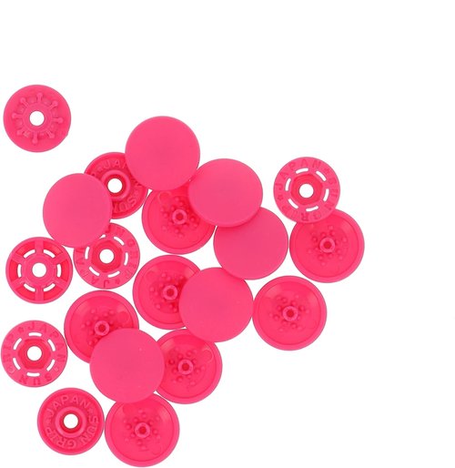 Finger Snap Buttons 13mm - Fuchsia 8 ct. 