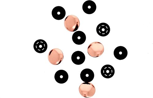 Finger Snap Buttons 1/2" - Pink Gold 4 ct. 