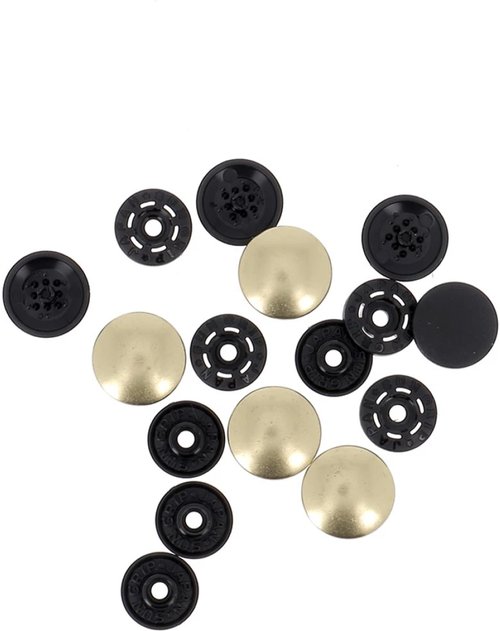 Finger Snap Buttons 1/2" - Gold 4 ct. 