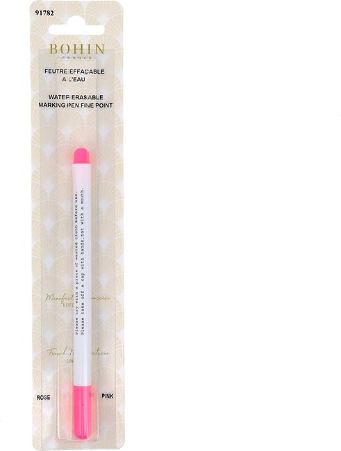 Water Erase Fabric Marking Pen - Pink