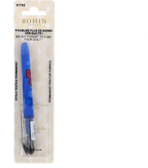 Permanent Textile Fabric Pen - Black