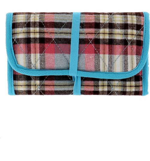 Sewing Storage Bag - Blue and Pink Tartan