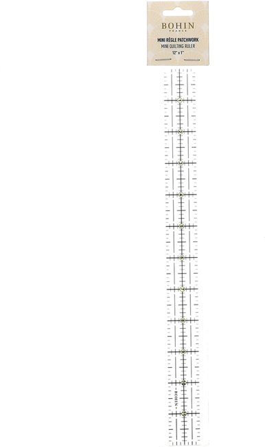 Bohin Mini Quilting Ruler 12" x 1"