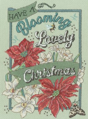Blooming Lovely Christmas - Christmas Cross Stitch Kit