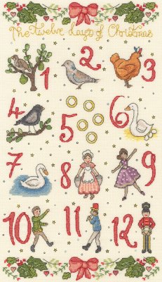 Five Gold Rings - Christmas Cross Stitch Kit