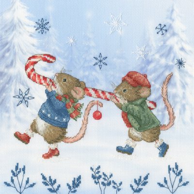 Candy Cane Capers - Christmas Cross Stitch Kit