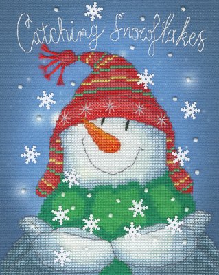 Catching Snowflakes - Christmas Cross Stitch Kit