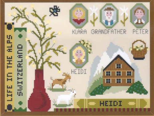 Book Club: Heidi - Cross Stitch Pattern