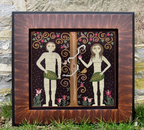 Adam & Eve - Christian Cross Stitch Pattern