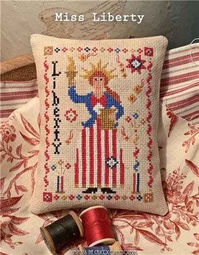 Miss Liberty - Patriotic Cross Stitch Pattern