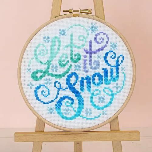 Let It Snow - Christmas Cross Stitch Kit
