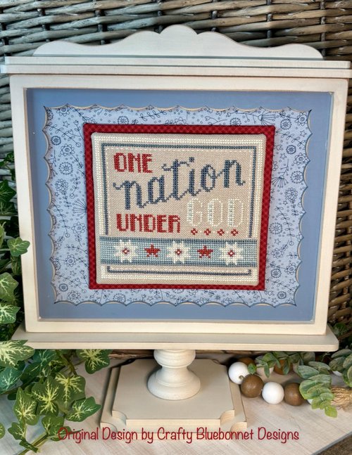 One Nation - Patriotic Cross Stitch Pattern