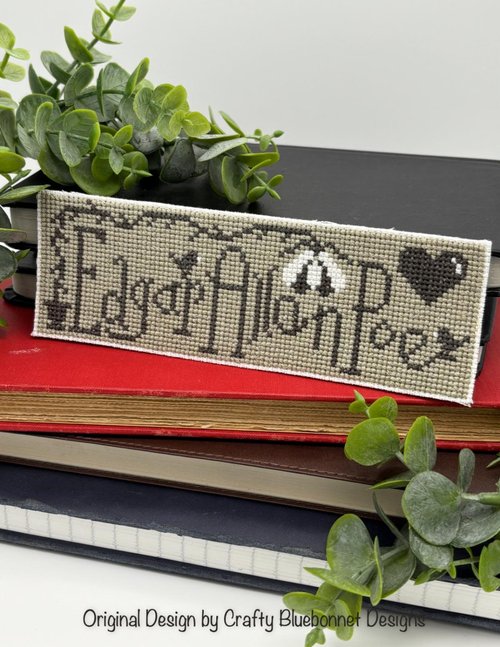Edgar Allan Poe Bookmark - Cross Stitch Pattern