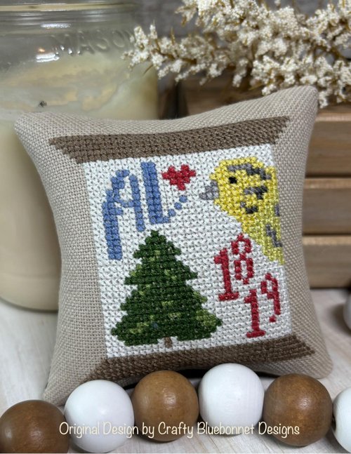 Alabama State Spool - Cross Stitch Pattern