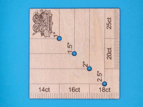 Corner Gauge - Wood Cross Stitch Tool