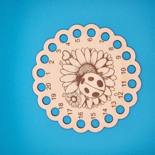 Ladybug Circle - Floss Organizer