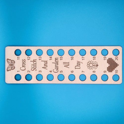 Cross Stitch and Garden All Day - Rectangle Floss Organizer
