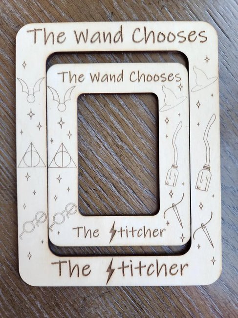 The Wand Rectangle Medium - Unfinished Wood Magnetic Frame