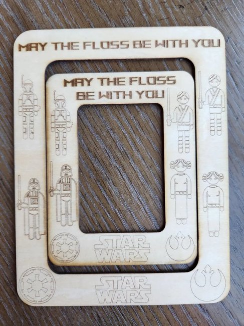 Star Wars Square X-Large - Unfinished Wood Magnetic Frame