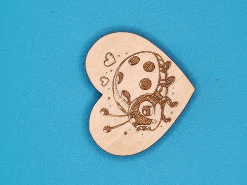 Ladybug Heart - Magnetic Needle Minder