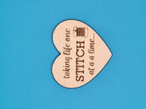 Taking Life One Stitch - Heart - Magnetic Needle Minder