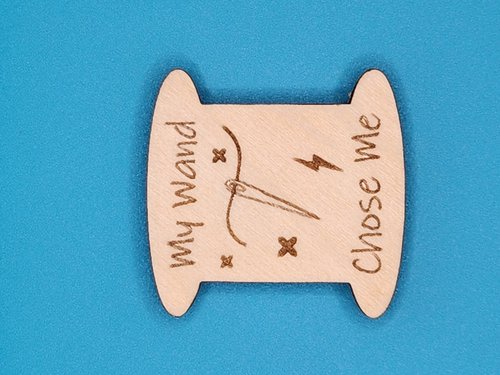 My Wand Chose Me Spool - Magnetic Needle Minder