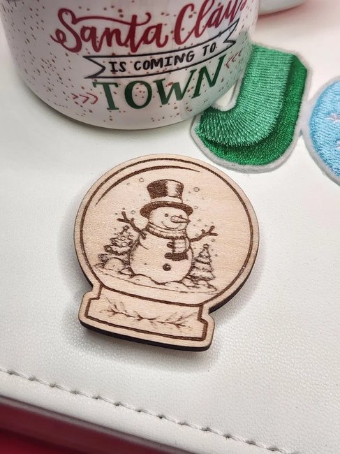 Joyful Snowman - Christmas Magnetic Needle Minder