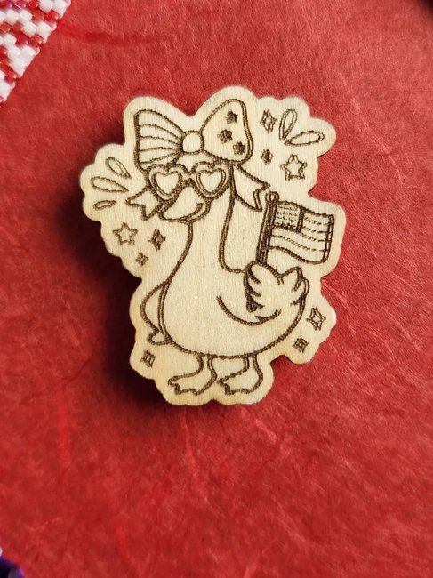 Patriotic Duck - Magnetic Needle Minder