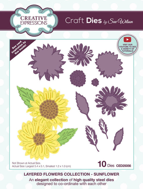 Layered Flowers Collection Sunflower - Craft Die